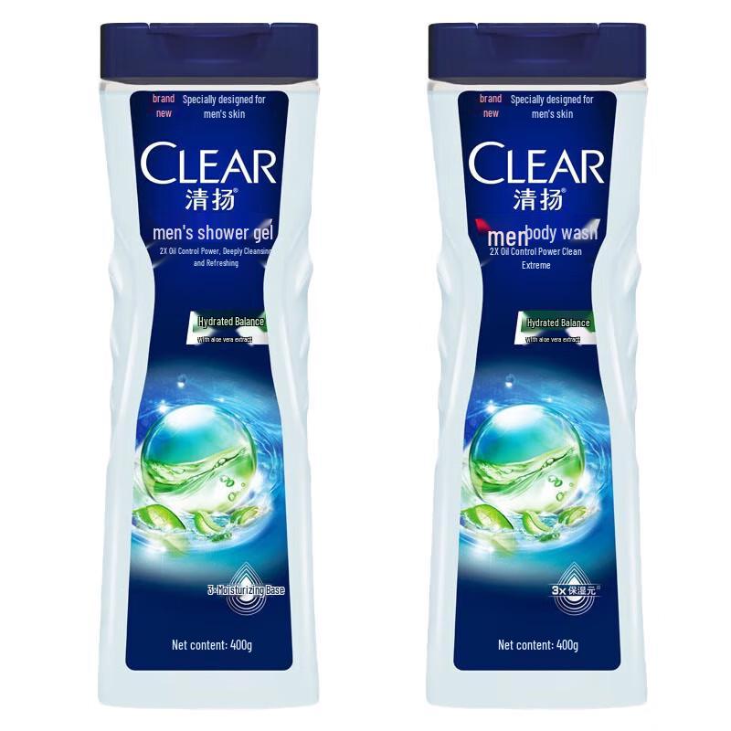 Clear Men's Body Wash Twin Pack
