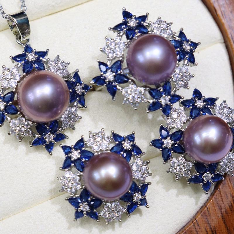 Autumn/Winter Pearl Set: Starry Sky Freshwater Pearls with Slight Imperfections, Strong Luster, Versatile & Fashionable Jewelry – Model 193
