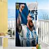 Messi Personalized Name Beach Towel Super Soft Microfiber Quickdry Fabric Perfect for Traveling Yoga Camping and Swimming