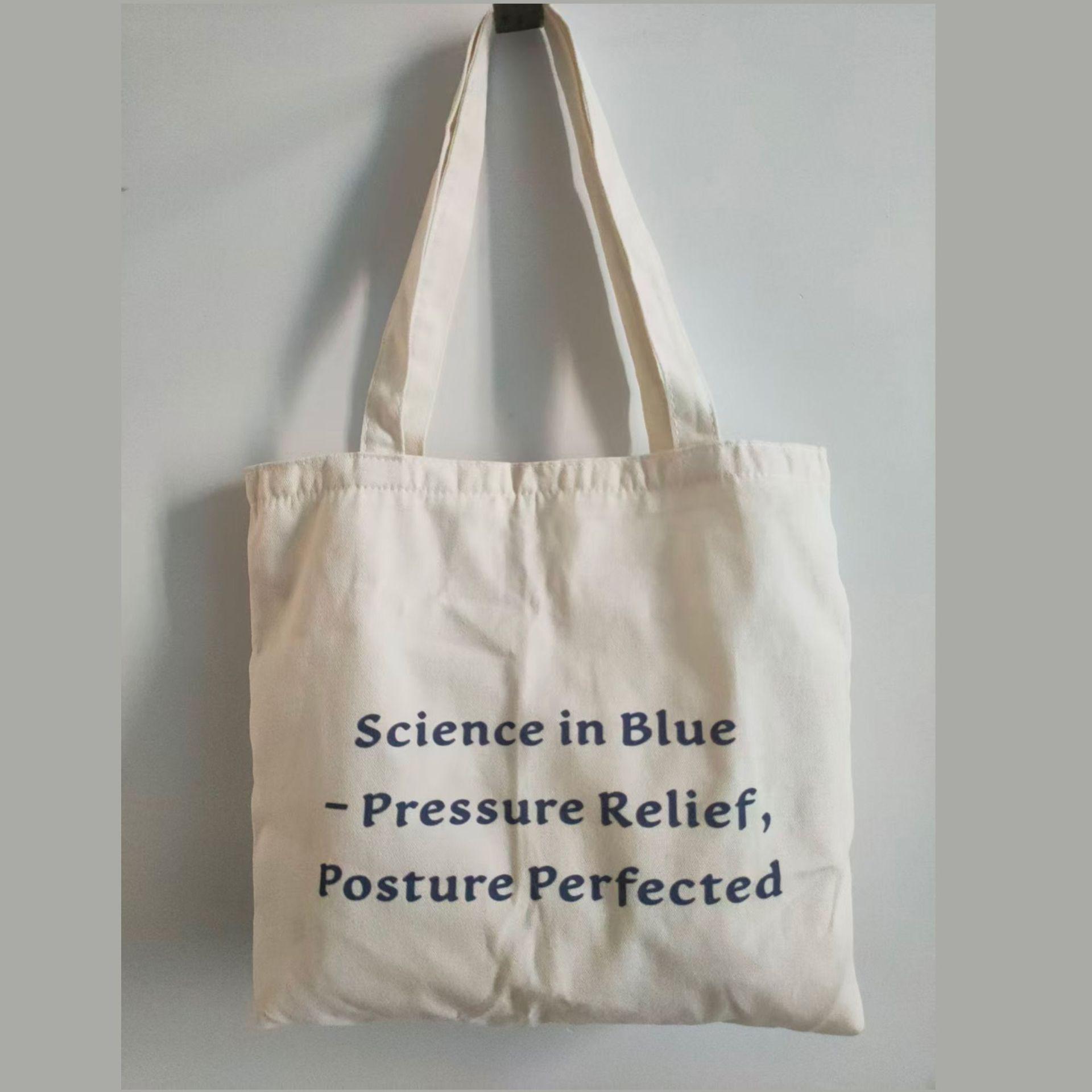 

Холщовая сумка на одно плечо с надписью 2024: Ленивый стиль кроссбоди для японских студентов