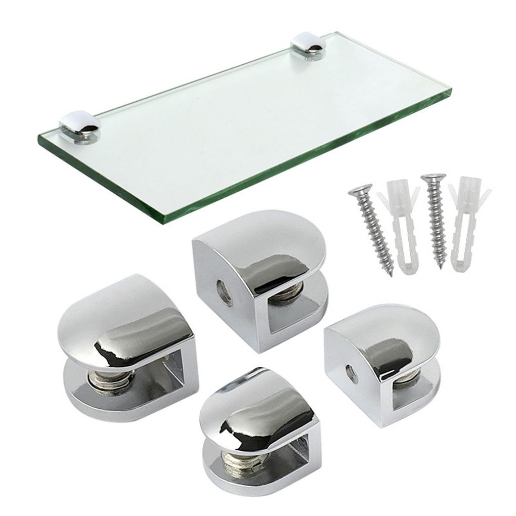 Glass Shelf Diecast Modern Simple Style Adjustable Nonslip Moistureproof Bathroom Cabinet Clamp Bracket Holder Hardware