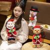 Snowman Elk Electric Plush Doll 35cm Dancing Singing Stuffed Toys Cute Christmas Plush Toy Gifts