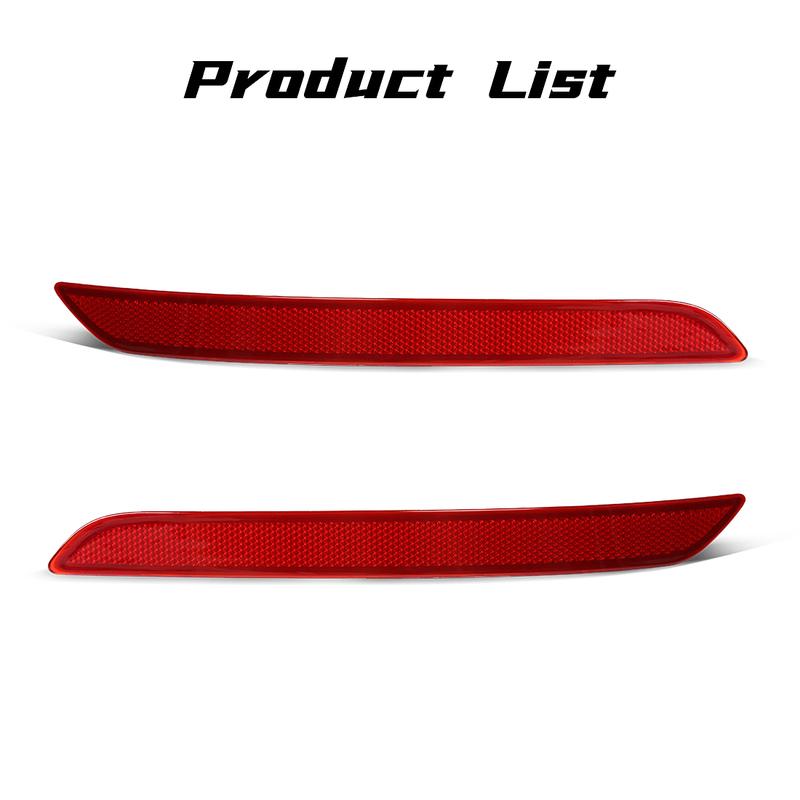 63147285745 63147285746 Reflective Strips For BMW 3 Series F31 Estate 2011-2015 316I 320I Rear Bumper Brake Warning Stop Light