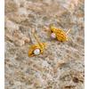 Yhpup Ocean Style Stainless Steel Pearls Conch Small Stud Earrings for Women Waterproof Trendy Chic Daily Jewelry Wholesale