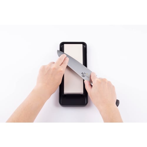 Kai Seki Magoroku Finishing Whetstone, Knife Sharpener, #4000, with Storage Case, Made in Japan, AP0332