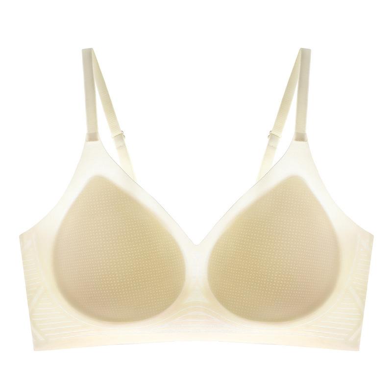 Summer Thin Soft Support Ultra-thin Ice Silk Cool Feeling Seamless Anti-sagging Bra Cover
