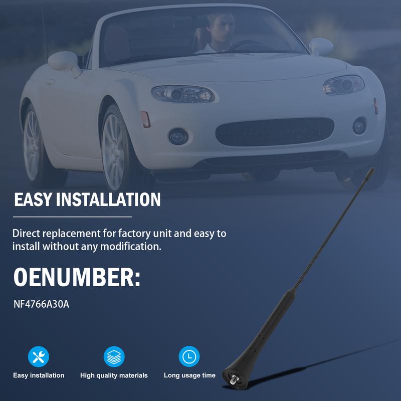 NF4766A30A Car Roof Antenna Rod Radio AM/FM Aerial Compatible with 2006-2015 Mazda MX-5 Miata NF47-66-A30A