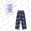2025 New KPop Demon Hunters Huntrix Print Men's Tracksuit T Shirt+Pajamas Pants Set Casual Couples Suit Fashion 2 Piece Outfits