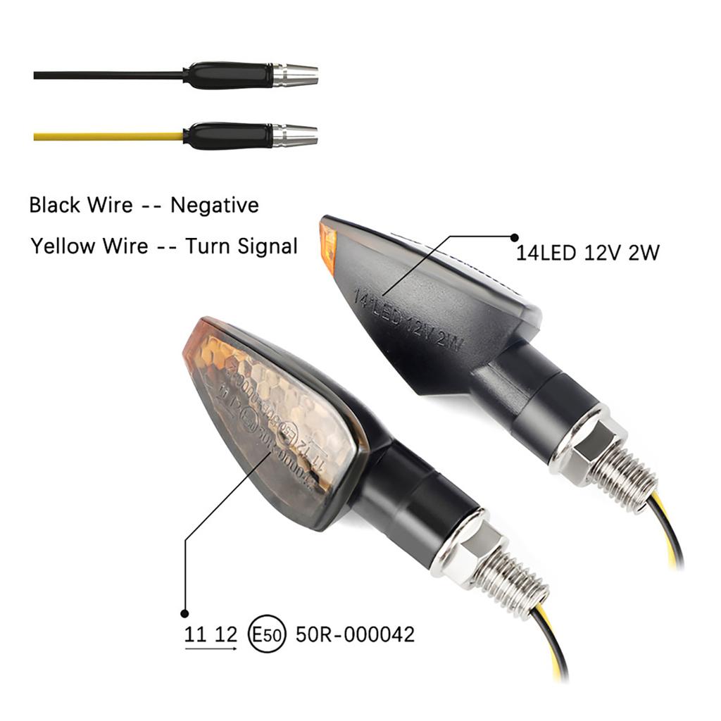 2/4 Stück/Satz Motorrad LED Blinker Blinkend Motorrad LED Biegsame Tagfahrlichter Universal Autozubehör