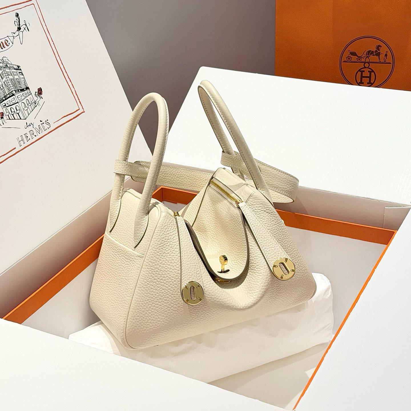 

H Home Stainless Steel Hardware TC Genuine Leather Lindi Bag 19/26/30 Lychee Pattern Head Layer Handheld Doctor s 30x19x15 (cm)