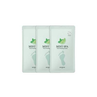3 Minz-Spa-Fußpeeling-Socken