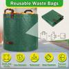 Garden Waste Bag 120L-300L Large Capacity Garden Bag Reusable Waterproof Leaf Sack Storage Collection Container for Garden Yard