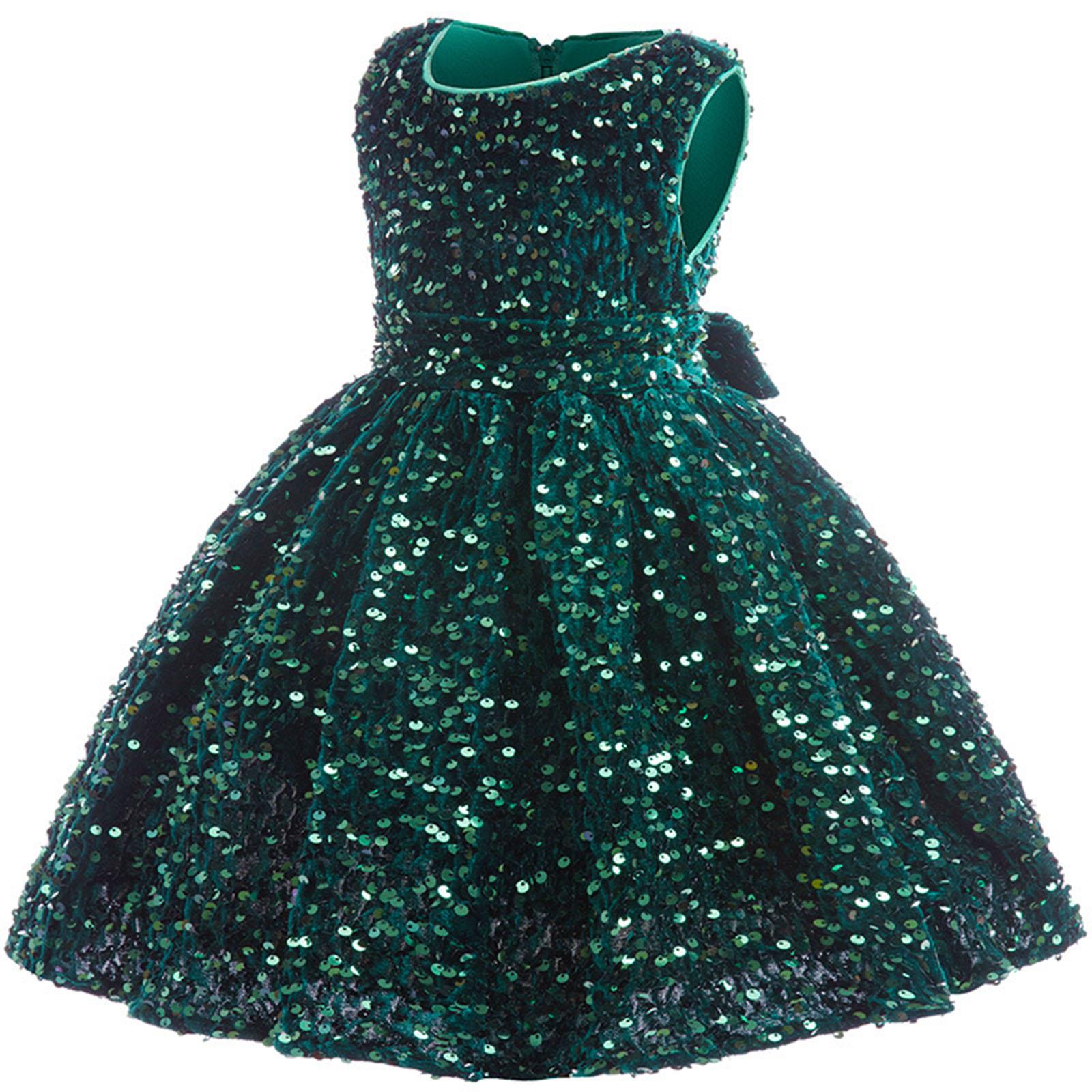 Children‘s Skirt Children s Casual Dress Girl Princess Dress 130 зелёный