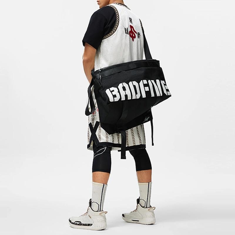 New LiNing Badfive Polyester Shoulder Bag Crossbody Bag Unisex Black ABST241-1