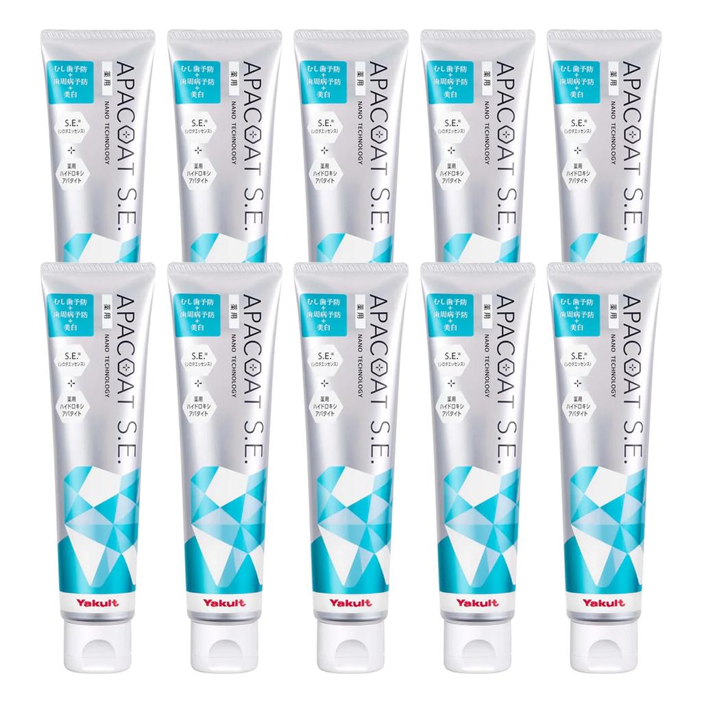 Yakult Toothpaste APACOAT SE 120g Set of 10 Medicated Periodontal Disease Whitening Toothpaste Cavities Bad Breath Prevention APACOAT