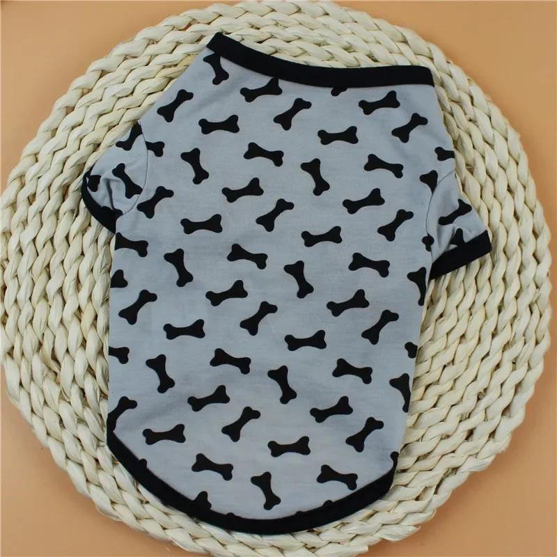 

Summer Dog Clothes T-shirt Cat Puppy Clothing Small Dog Costume Tee Shirt Coat Chihuahua Yorkshire Pet Apparel Dog Outfit XS（old） серый