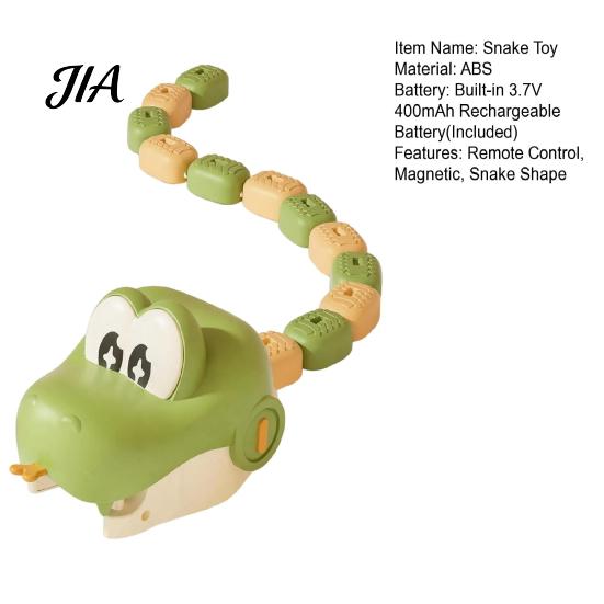 Kids Electronic Snake Toy 1/2 Sets RC Electric Magnetic Toy, Remote Control Eating Itself Competitive Party Game for Kids, Hands-Eye Coordination