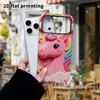 Phone Case: 2D Flat Design Suitable for iPhone 18 17 16 15 14 13 Pro Film Protective Case, Couple Style, Pink Unicorn, Christmas and Halloween Holiday