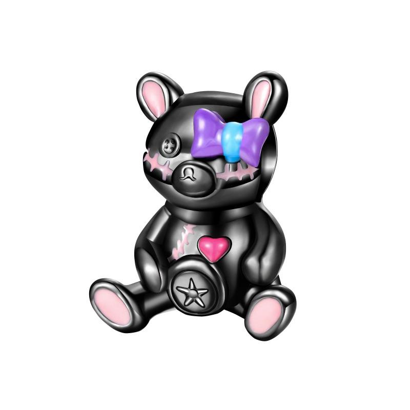 Copper Animal Charms Bear Rabbit Dog Panda Elephant Pig Kapibala Beads Pendants Fit Bracelet Diy Fine Jewelry Gift