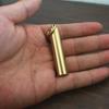 Storage Mini Drug Holder Waterproof Capsule Brass Case Pill Outdoor Medicine Bottle