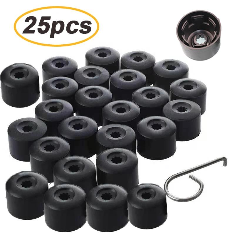 20/25pcs 21/18mm Decorative Tyre Wheel Nut Bolt Head Cover Cap Wheel Nut Auto Hub Screw Cover Protection Dust Proof Protector