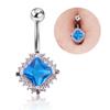 Rhombus Diamond Navel Ring Nightclub Navel Buckle Navel Nail 