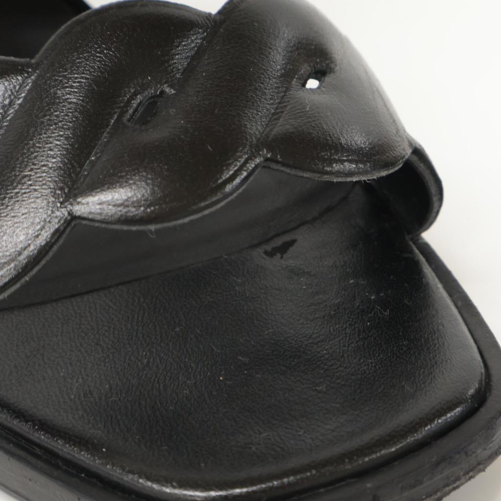 HERMES [Excellent Condition] Gaby 60 Gaby 60 Chaine Gourmet Chaine Torsade Chunky Heel shoes 38 blackUsed