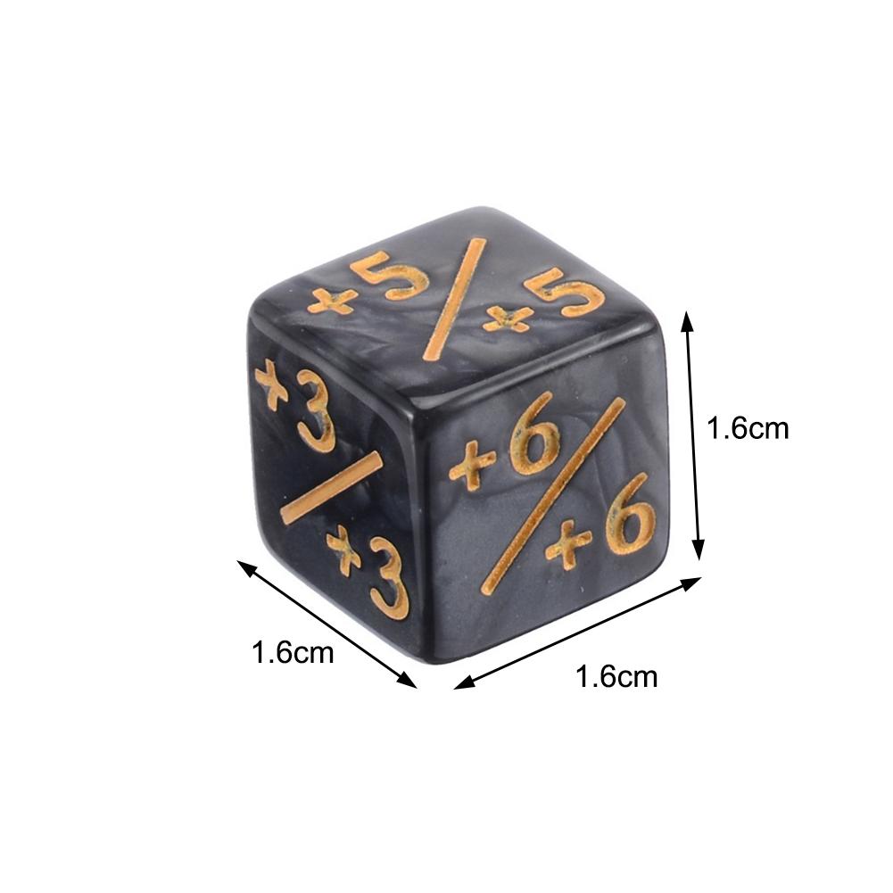 10 Pieces 6 Sided Counters Dice  Compatible with CCG/Card Counters Token Dice Card Gaming Dice Counters for Board Game