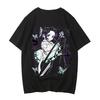 Japan Anime Demon Slayer Graphic Print T-shirt Men Women Loose Casual Oversized Cotton Comfortable Soft Top Streetwear Harajuku Fashion Summer New Tee