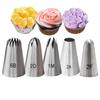 5-Piece Large Size Cake Decorating Piping Tips Set Durable Stainless Steel For Icing Fondant Cupcake Decoration