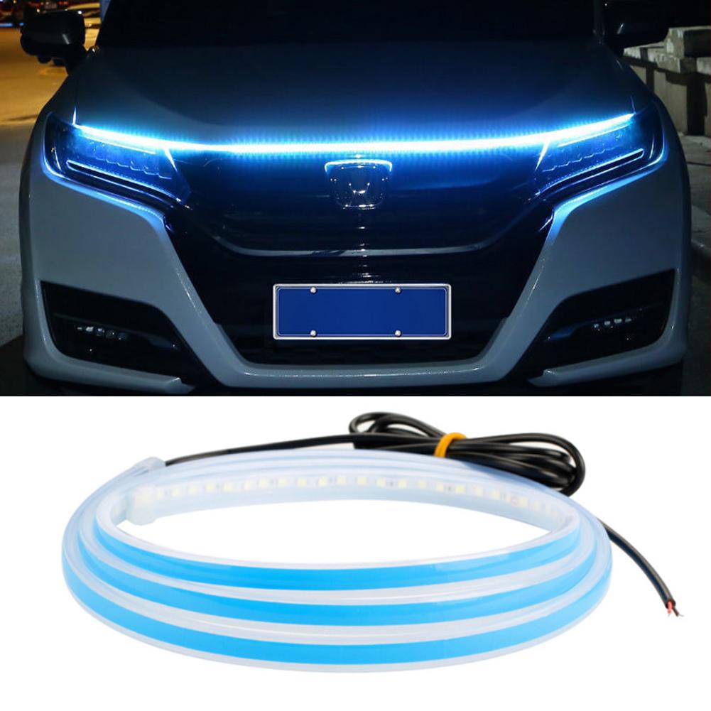 150/180CM Led Decoration Lights For Car Hood Flexible Daytime Running Light Strip Universal Decor Lamp Start-Scan