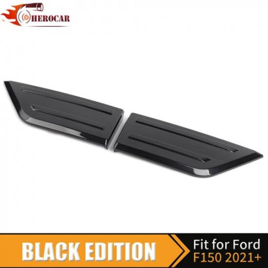 Gloss Black Front Bumper Corner Cover Trim Bezel For Ford F150 + Accessories