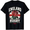 England Rugby Pride Passion Together Red Rose Flag Supporter Fan Gift T Shirt