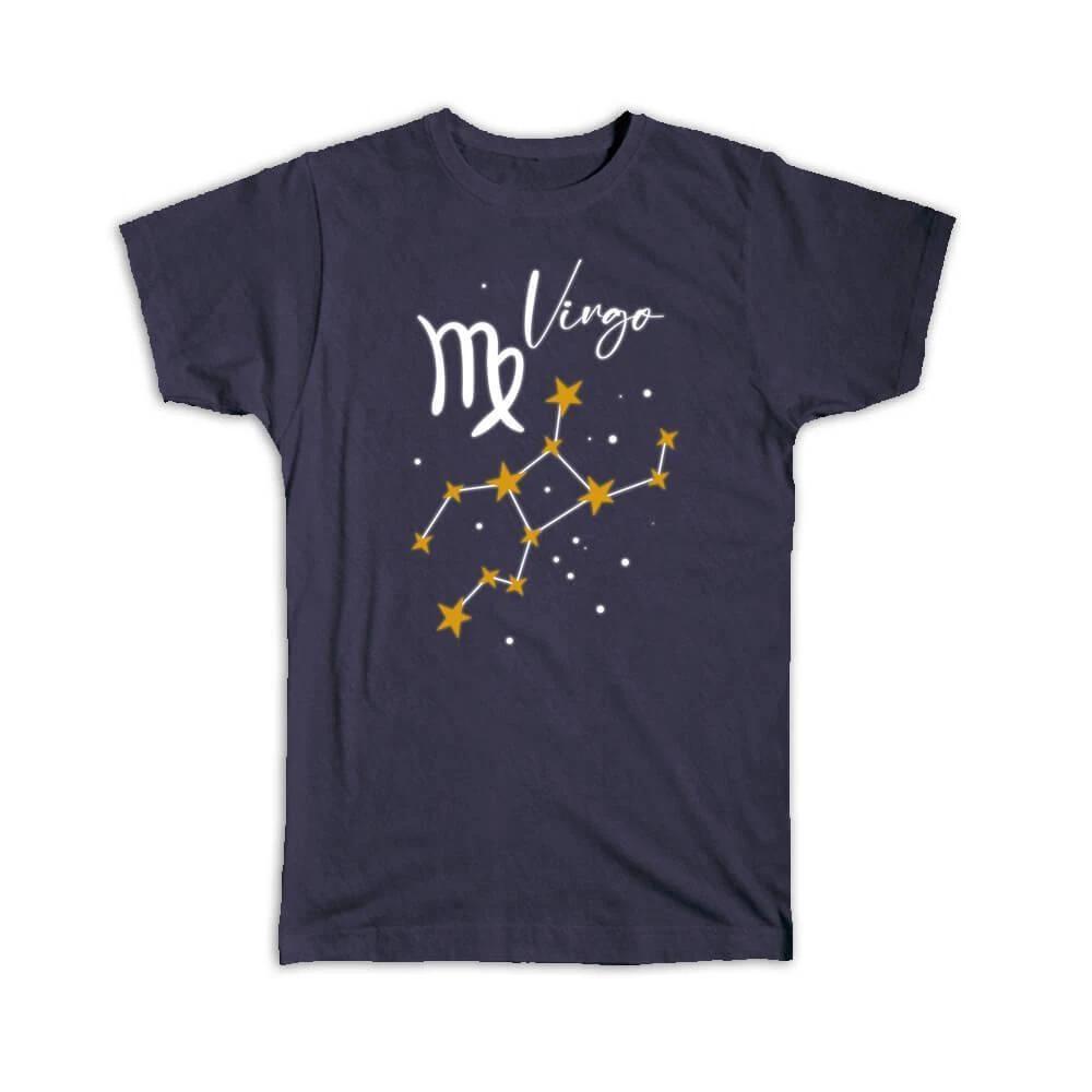 Gift T-Shirt : Virgo Constellation Zodiac Sign Horoscope Astrology Happy 2XL