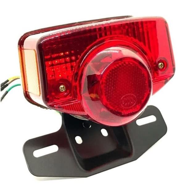 

For Honda CB400 Old Motorcycle Tail Light 12V with License Plate Light For HONDA CB750 CB250T CB400four Genuine Type Aftermarket Assy