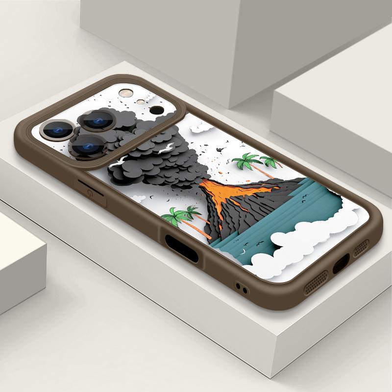 Mountain Road Print Case For iPhone 17 Pro Max Case iPhone 16 15 14 13 Pro Max 11 17e 16e Shockproof Bumper Soft Silicone Phone Cover Cases
