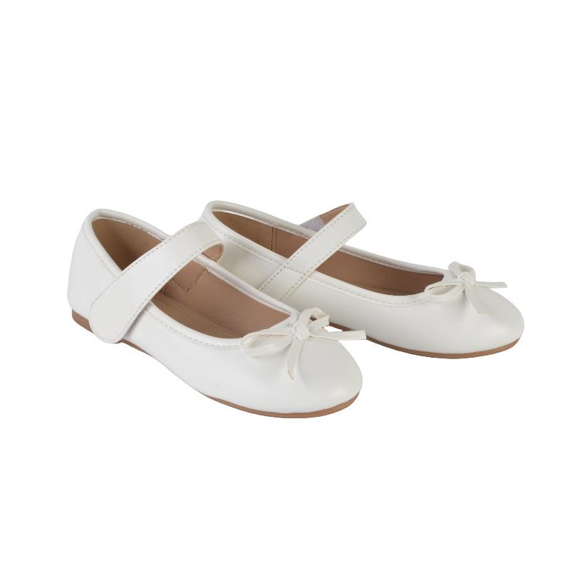

2025 новые туфли принцессы для девочек белые кожаные туфли принцессы обувь для выступлений танцевальная обувь 6-9 лет детская студенческая обувь 32 белый