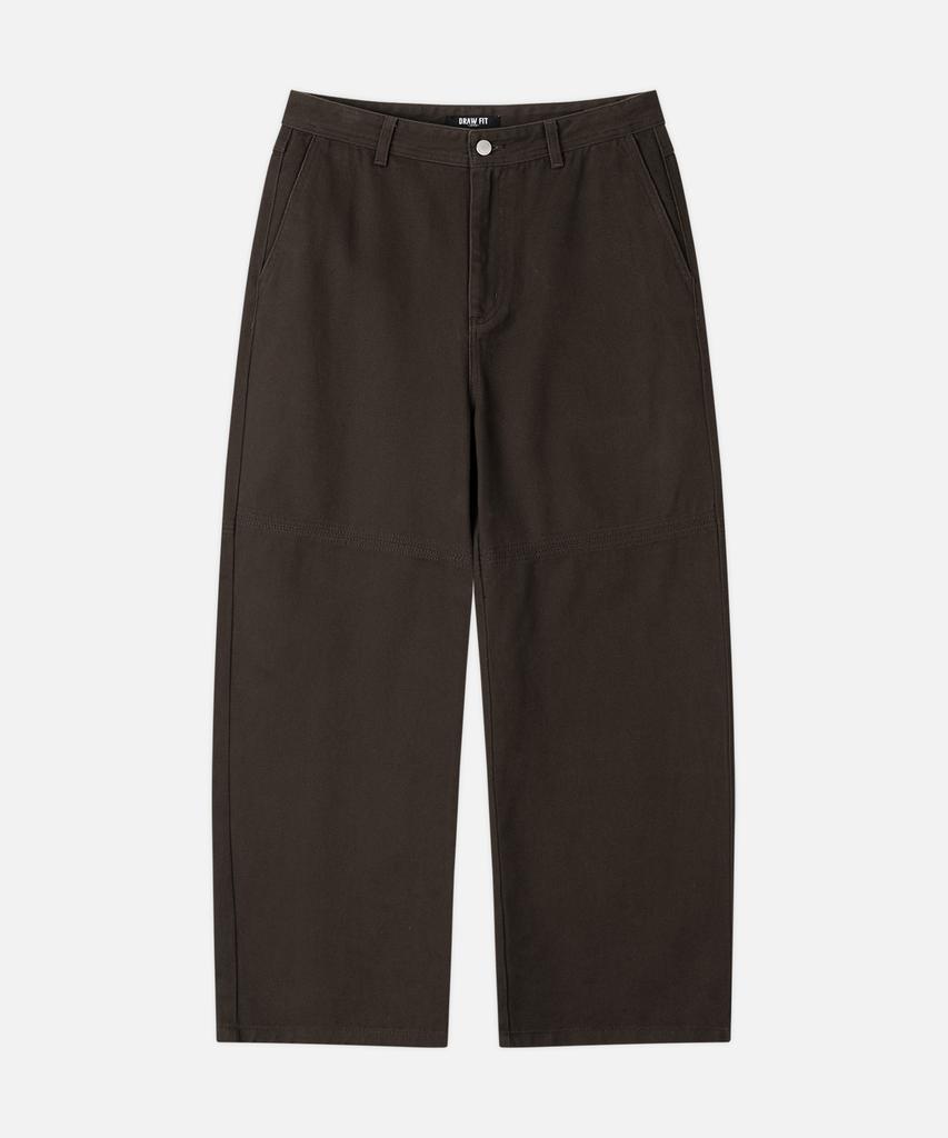 Drawfit Semi-Wide Twist Cation Pants [Brown]