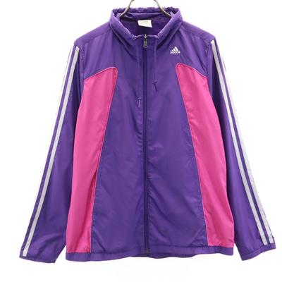 Adidas Windbreaker M Purple Jacket Mesh Lining Women Used