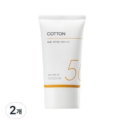 All Around Safe Block Cotton Sun Cream SPF50+ PA++++, 2 Units, 50ml