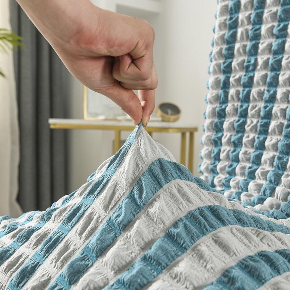 3D Bubble Lace Chair Cover Universal Stretchable Full Coverage Dining Chair Slipcover