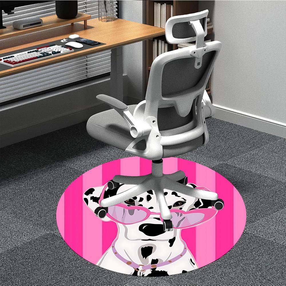 

1pc Dalmatian Sunglasses Chair Carpet for Office, Perfect for Office, Holiday Party Decoration Choice yy260314009 80cm by 80cm