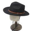 New Suede Upturned Edge Western Cowboy Hat Men's and Women's Outdoor Travel Hat Rolled Brim Ethnic Style Top Hat Felt Hat