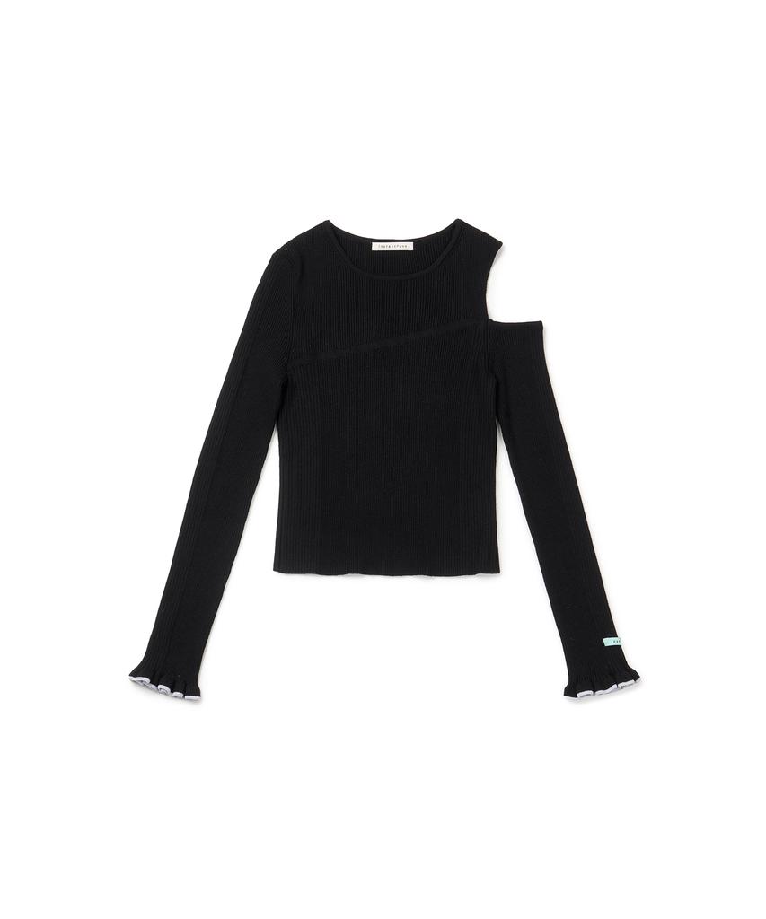 INSTANTFUNK One-Point Cutout Knit - Black