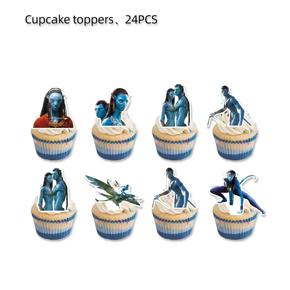 New Avatar Birthday Party Decoration Tableware Avatar 2 Balloons Set Plate Cup Gift Bags For Kids Boy Party Favors Photo Booth