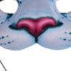 Schneeleopard Halbmaske Tier Cosplay Maske Halloween Kostümzubehör Für Männer Frauen Cosplay Halloween Feier
