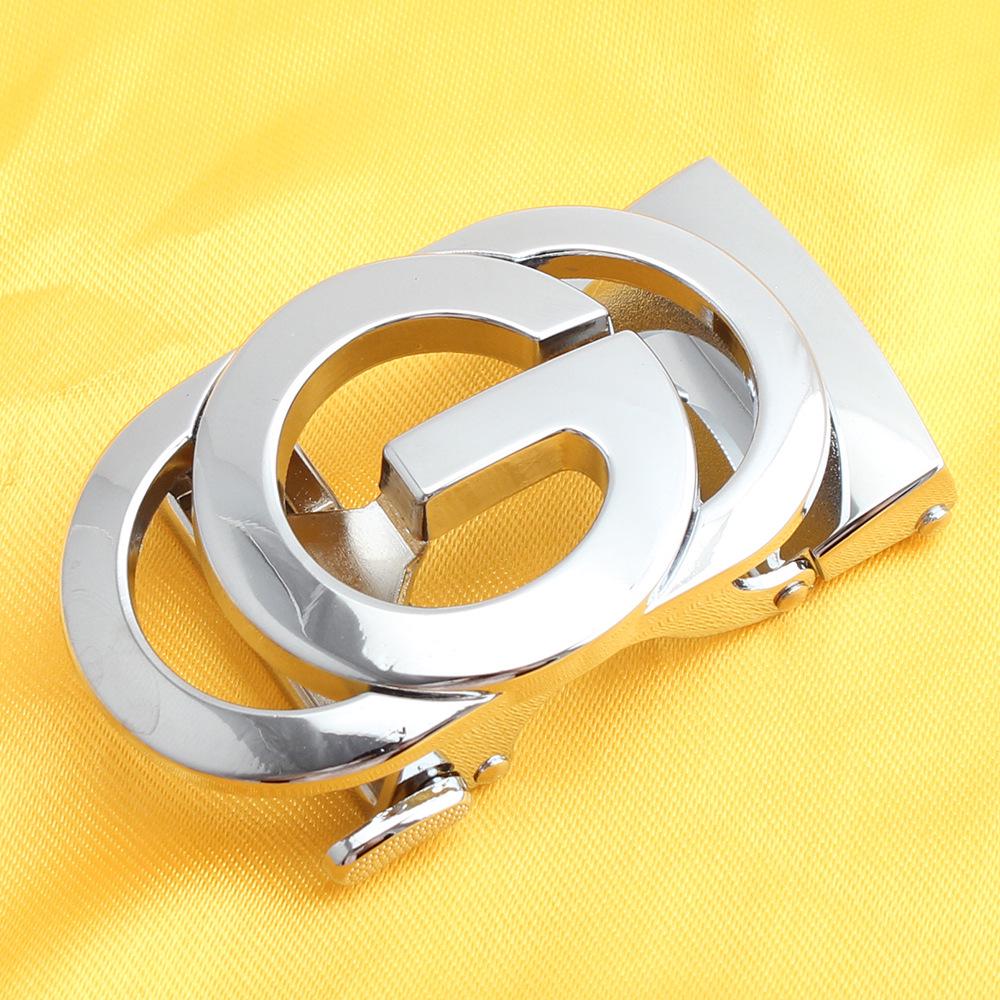 **Hongsheng Men's Zinc Alloy Automatic Belt Buckle with Classic Logo**