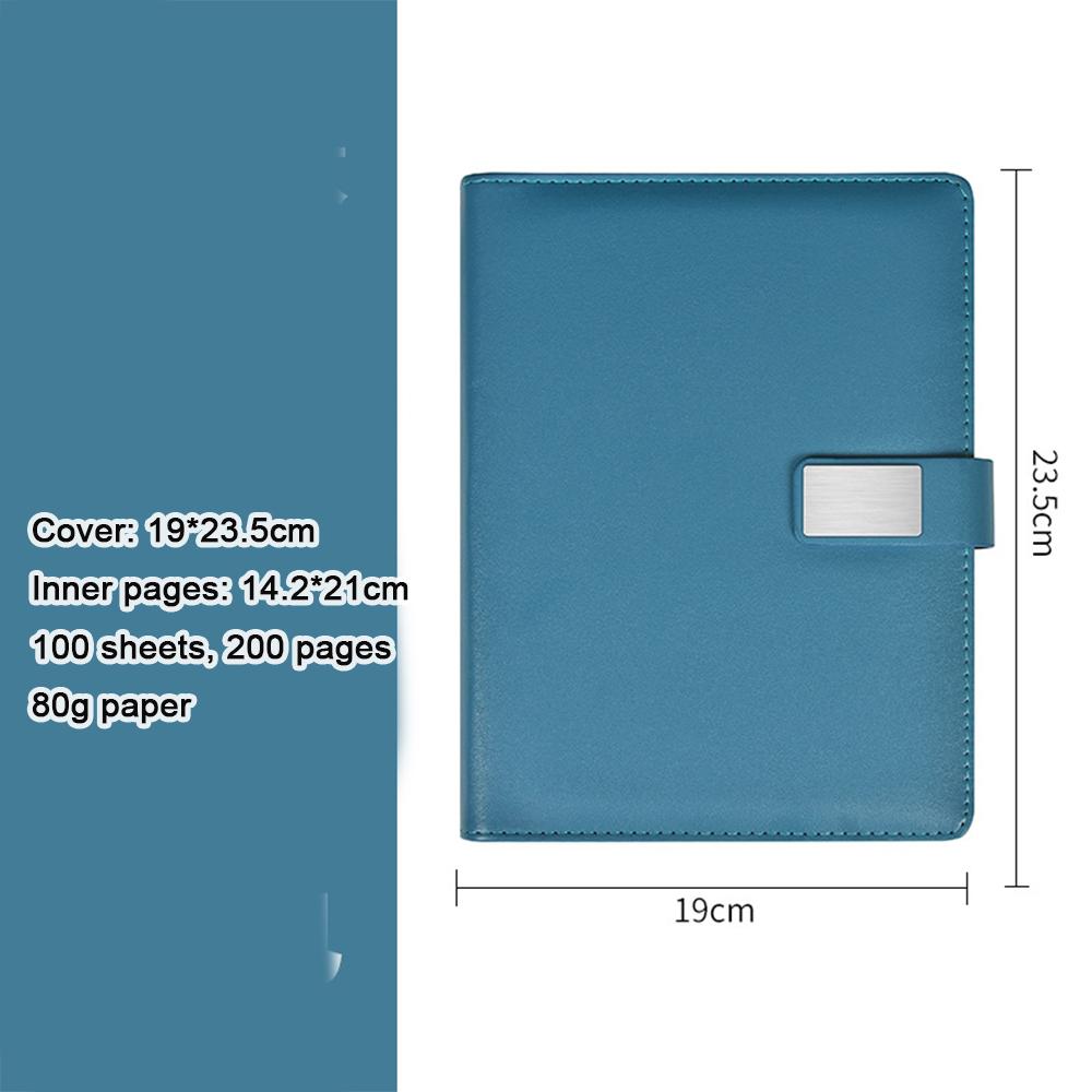 (Logo can be engraved) A5 buckle leather student subject notebook, business loose-leaf notebook, office meeting minutes, thickened diary, travel log