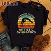 Gym Art Tee Shirt Femme Ballet Dancer Gymnast Lover Birthday Gift Tops Girls Summer Print Gymnastics Casual T Shirt Unisex