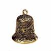 Exquisite Biker Good Luck Charm Carved Dragon Totem Evil Spirit Trap Bell Bronze Bell  Men's Gift